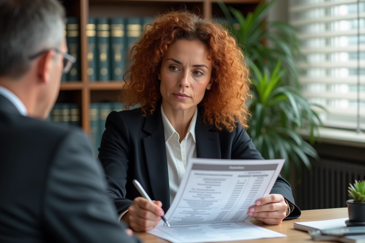 Une femme enfant unique consulte un conseiller financier pour obtenir une aide au financement d'un EHPAD